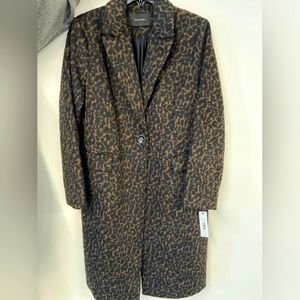 Leopard print winter coat